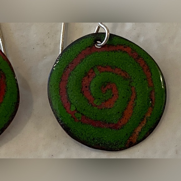 Fun Enameled Earrings - Picture 3 of 6